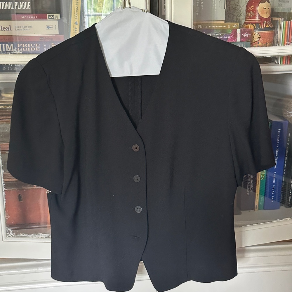 Black Women's Button-Up Top